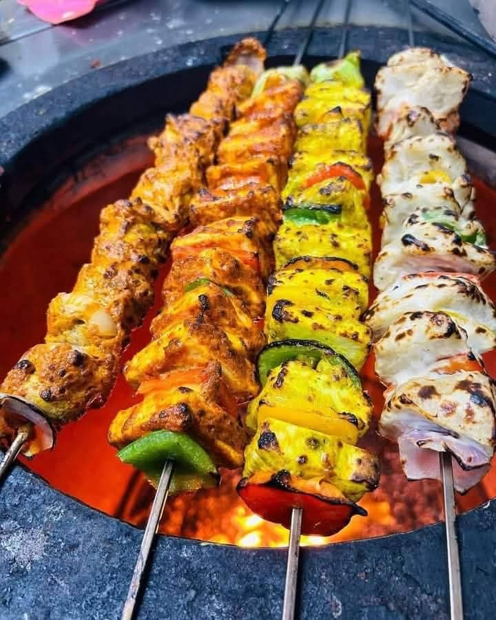 BBQ grilling under the stars